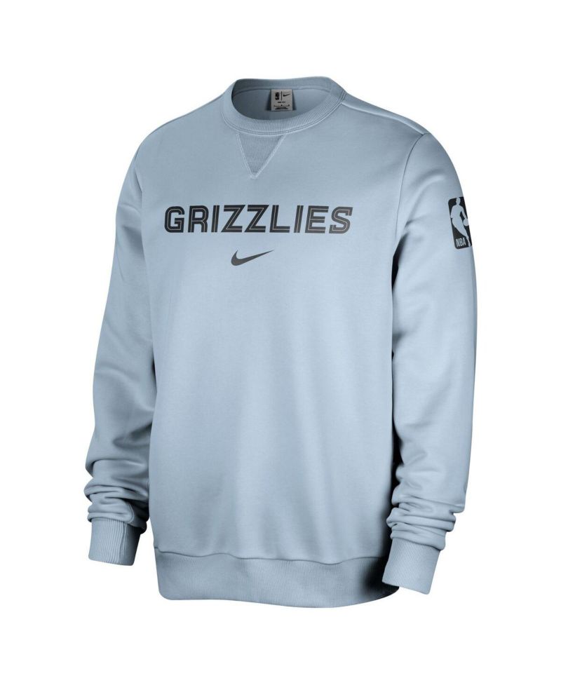 Men's Light Blue Memphis Grizzlies Courtside Standard Issue Performance Pullover Sweatshirt