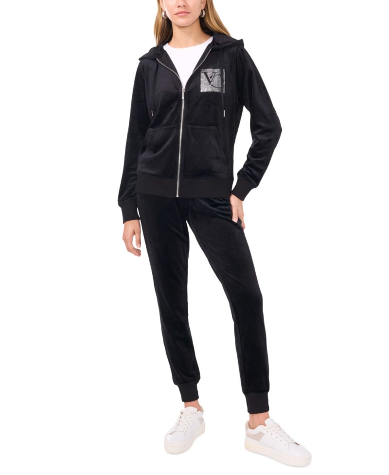Women's Velour Drawstring-Waist Joggers