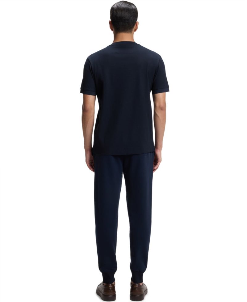 BOSS by Men's Two-Tone Cotton-Piqu&eacute; Regular-Fit T-Shirt