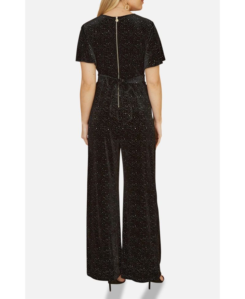 Women's Sparkle Velvet Jumpsuit