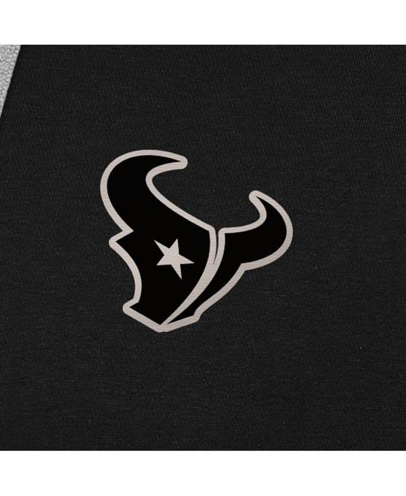 Men's Black Houston Texans Brushed Carbon Victory Pullover Hoodie