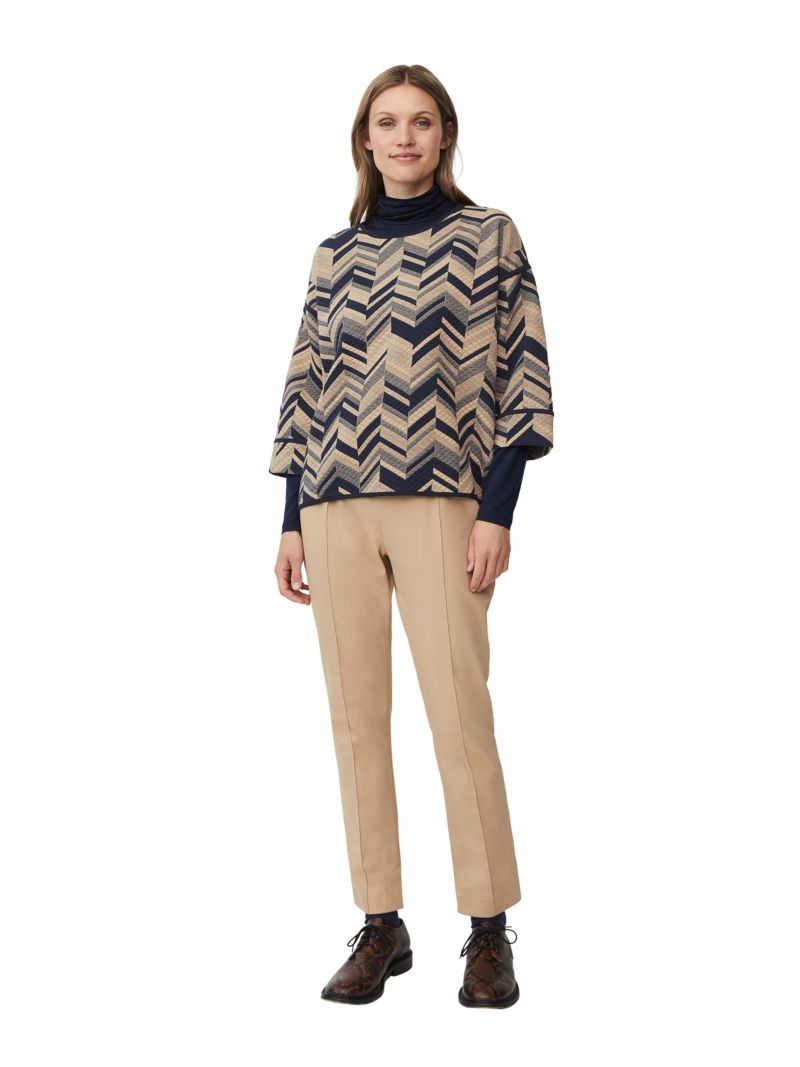 Women's MaBriella 3/4 Sleeve Round Neck Blouse