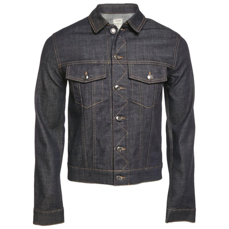 Women's Pre-Owned Zadig and Voltaire Blue Denim Button Front Base Brut Jacket