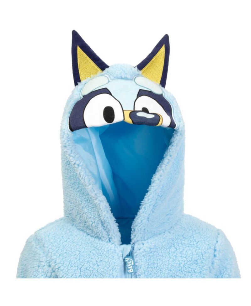 Boys Cozy Sherpa Zip Up Cosplay Hoodie to (2T - 10-12)