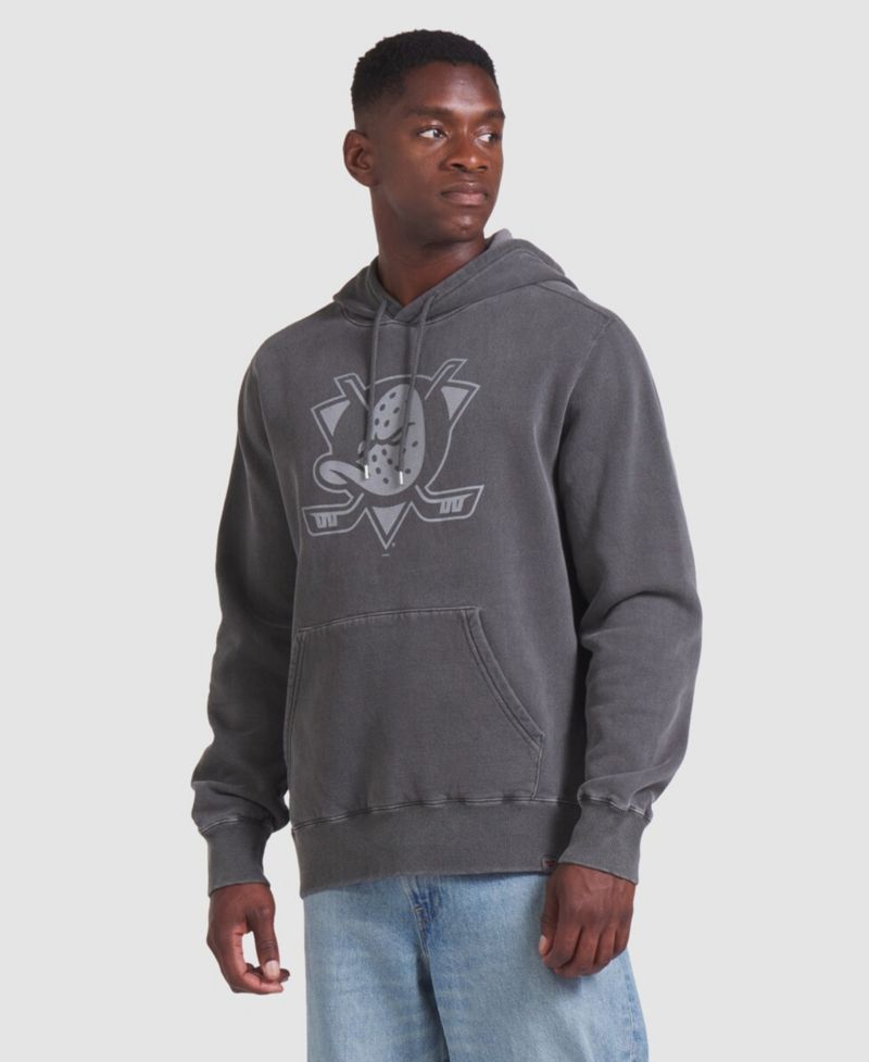 Men's Black Anaheim Ducks Made in Canada Pullover Hoodie
