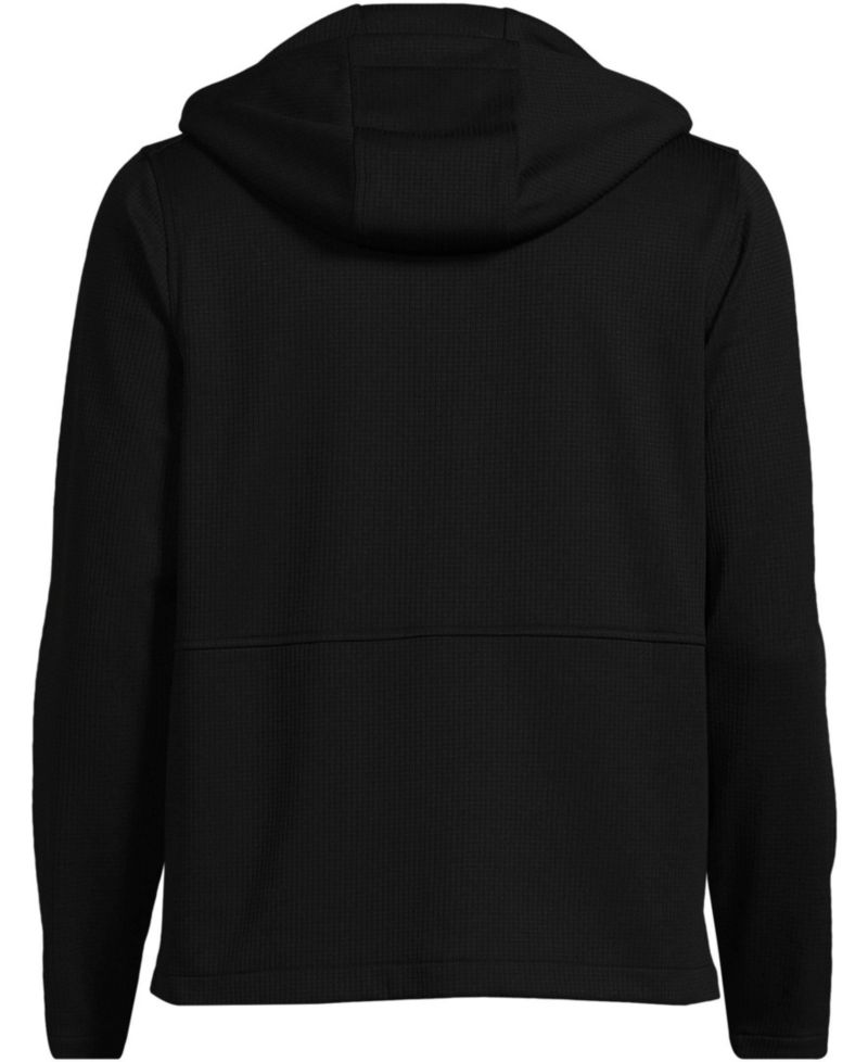 Men's Unisex Grid Tech Hooded Zip Front Jacket