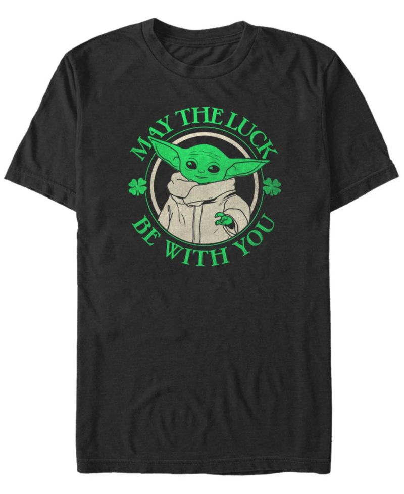 Men's Luck of The Grogu Short Sleeve Crew T-shirt