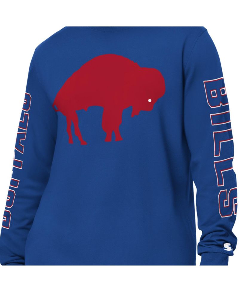 Men's Royal Buffalo Bills Clutch Hit II Logo Long-Sleeve T-Shirt