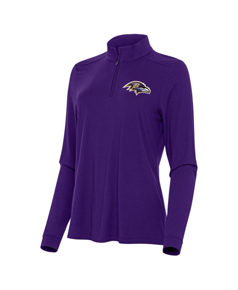 Women's Purple Baltimore Ravens Intent Quarter-Zip Sweatshirt