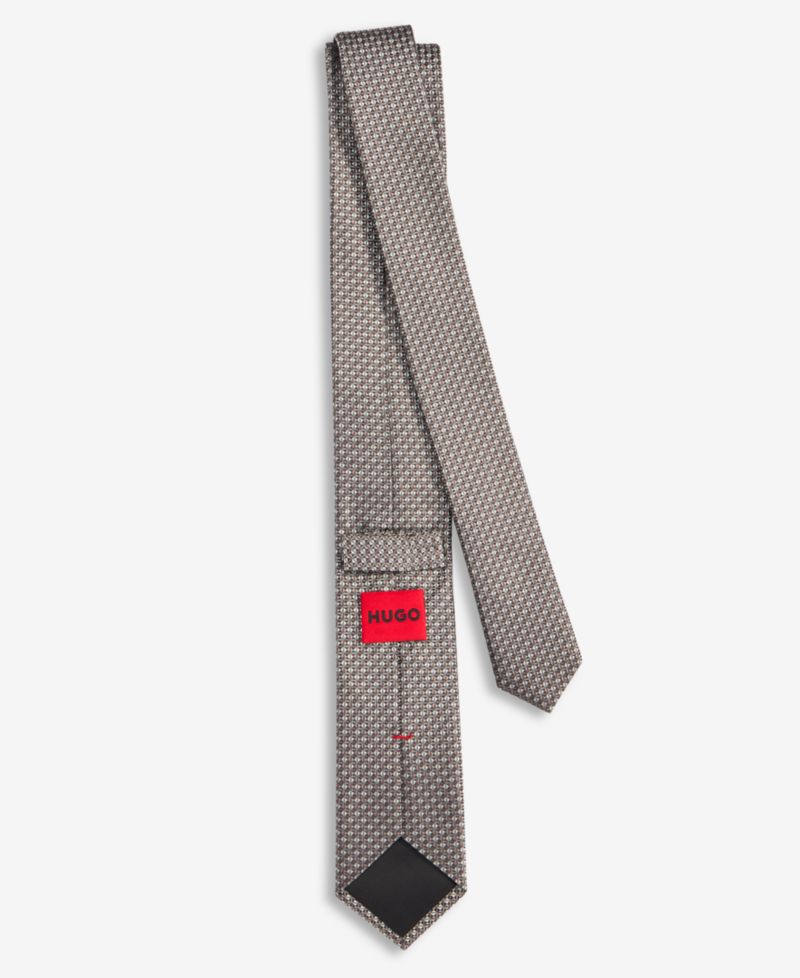 BOSS by Men's Neat Silk Skinny Tie