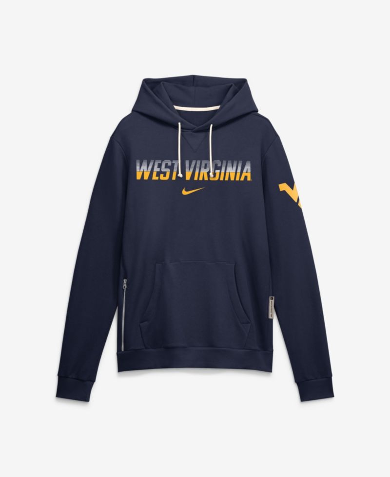 Men's Navy West Virginia Mountaineers 2026 Sideline Standard Issue Dri-FIT Hoodie