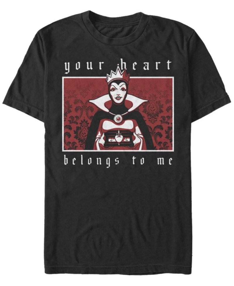 Men's Evil Queen Heart Short Sleeve Crew T-shirt