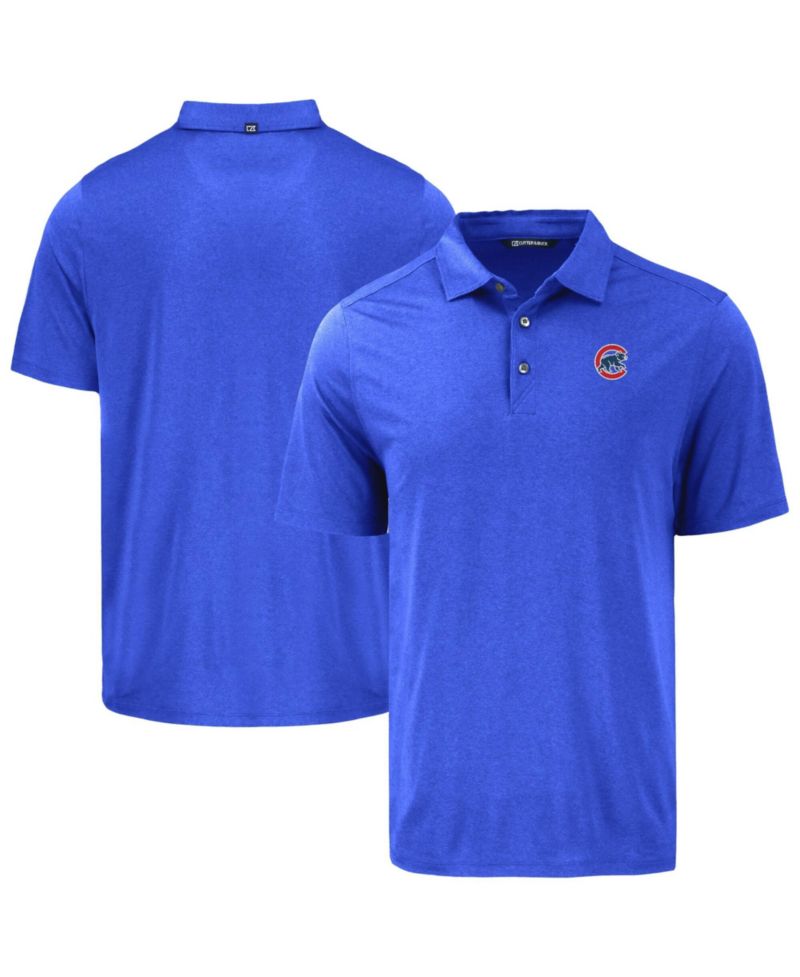 Men's Blue Chicago Cubs Coastline Epic Comfort Eco Polo Shirt