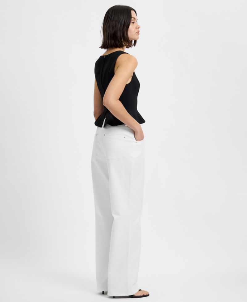 Women's Azra Square Neck Sleeveless Peplum Top