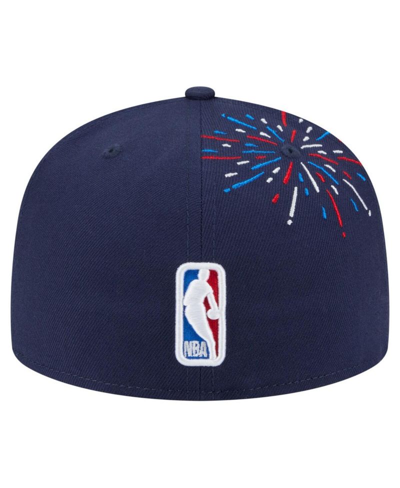 Men's Navy Phoenix Suns Americana Fireworks 59FIFTY Fitted Hat