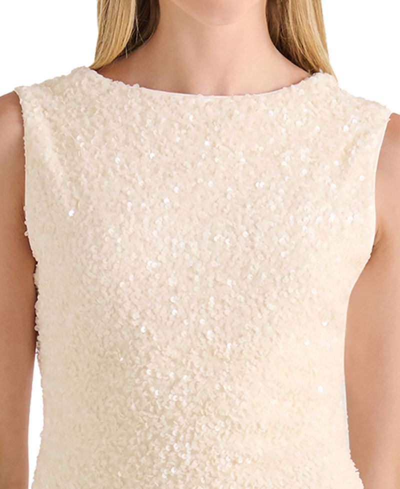 Juniors' Bow Back Sequin Dress