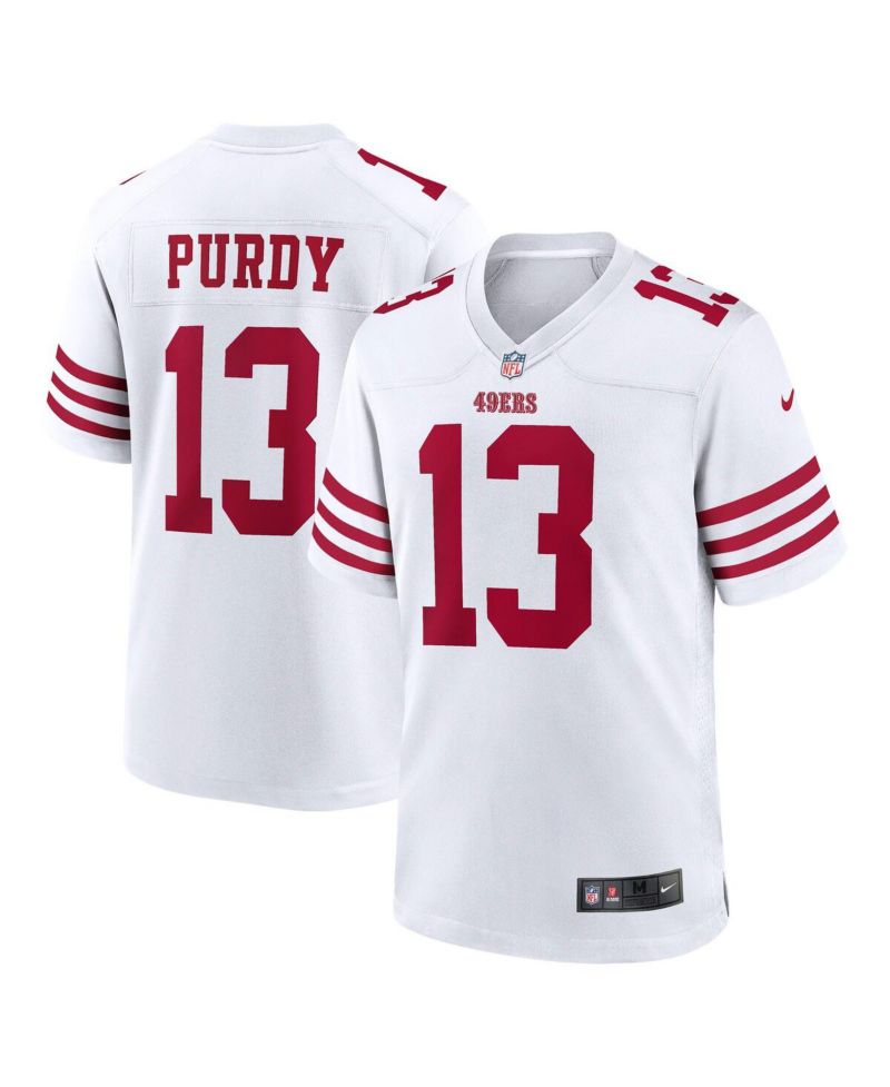 Men's Brock Purdy White San Francisco 49ers Game Player Jersey