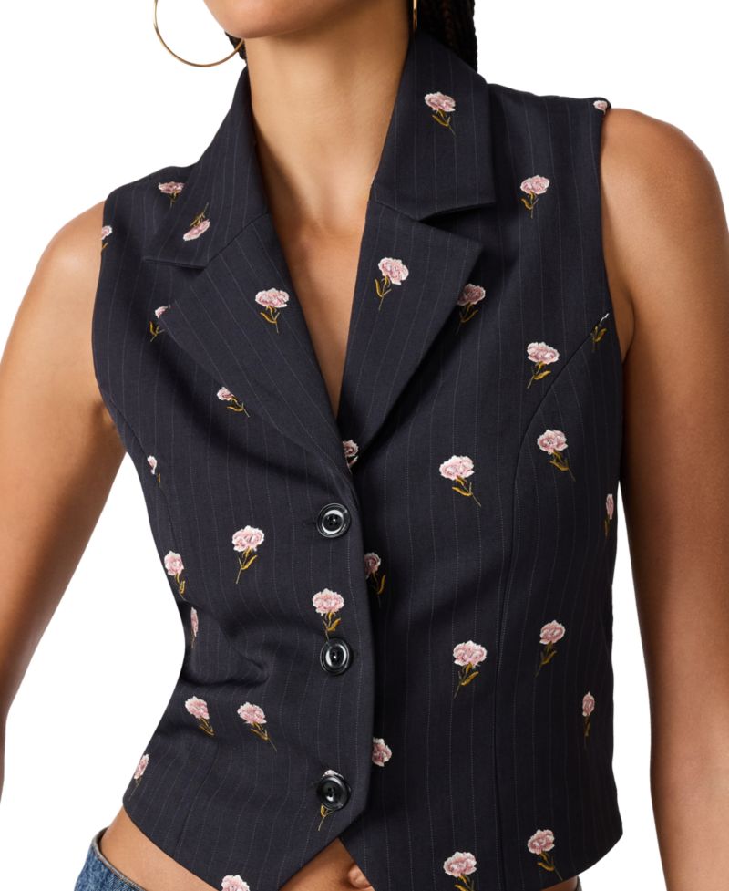 Women's Britton V-Neck Button-Front Vest Top