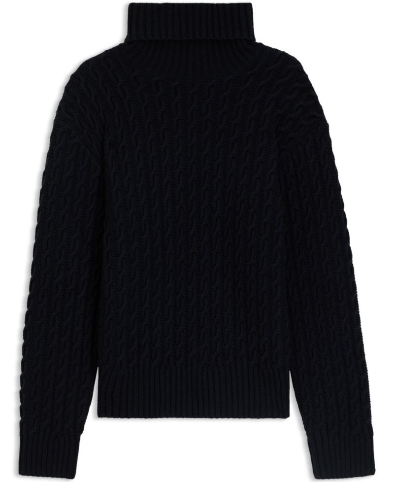 BECKHAM x BOSS Men's Wool Cashmere Cable-Knit Sweater
