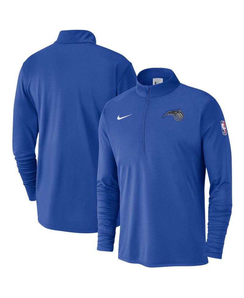 Men's Blue Orlando Magic 2024/25 Courtside Performance Half-Zip Top