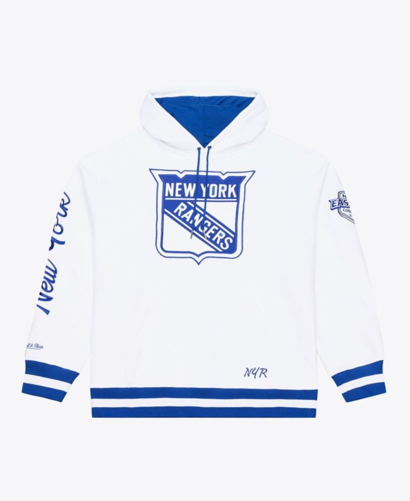 Men's White New York Rangers Arctic Fleece Hoodie