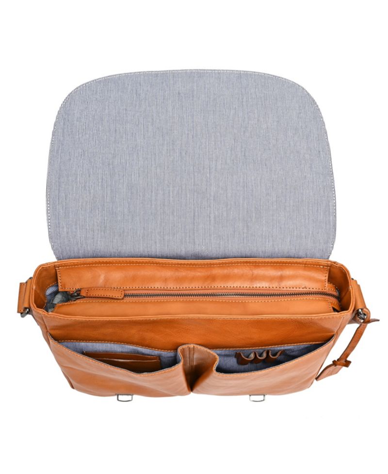 Moonlight Leather Messenger Bag
