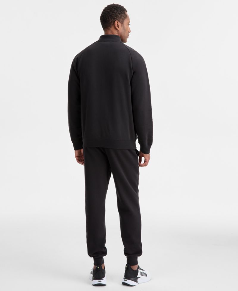 Men's Fleece Sweatpants, Logo T-Shirt & Fleece Zip-Front Track Jacket