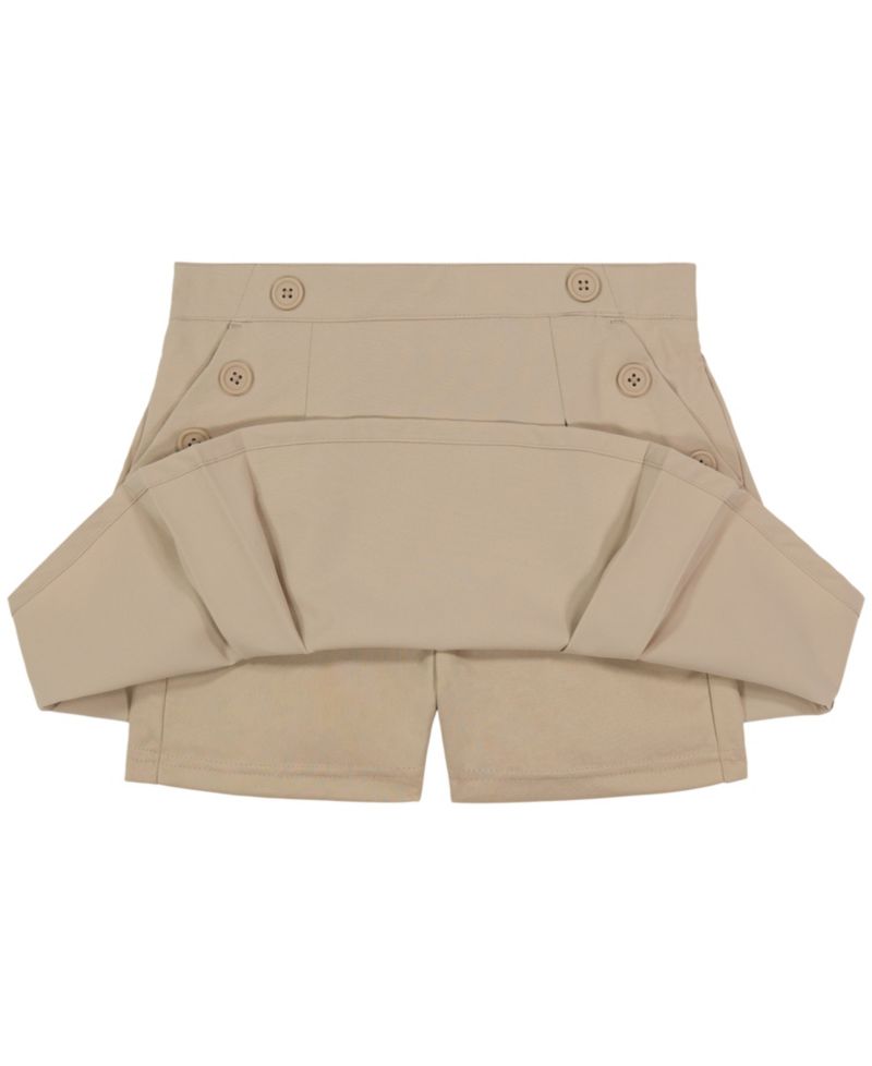 Big Girls 7-16 Uniform Button Pockets Elastic Waist Scooter Skorts