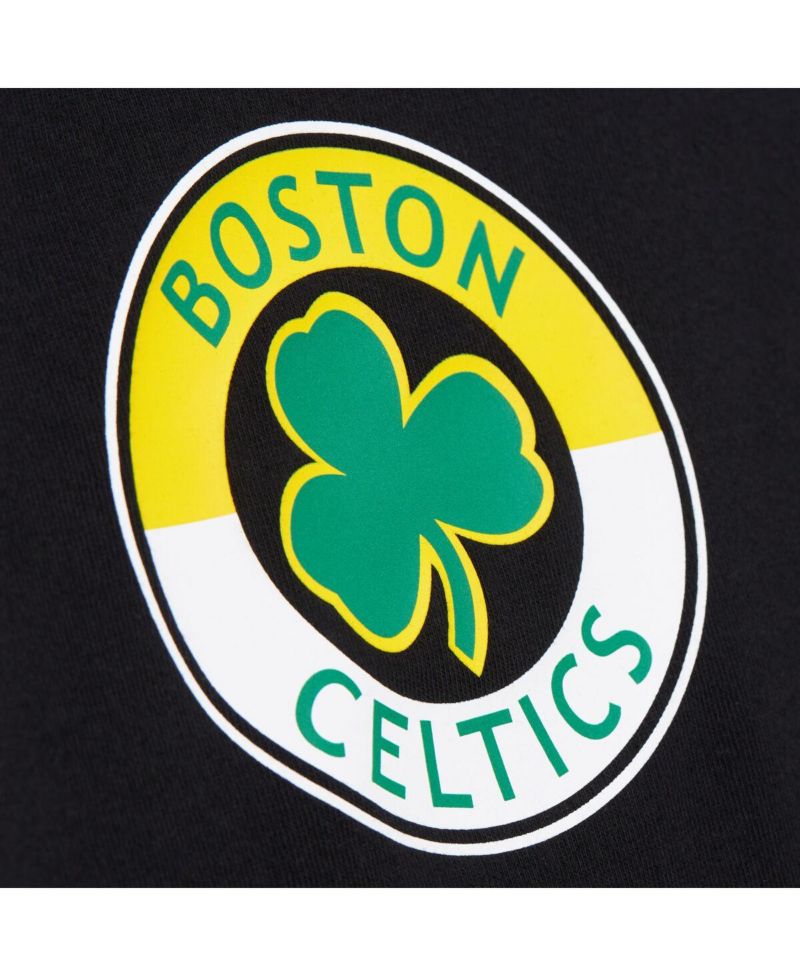 Men's Black Boston Celtics Black Out Collection Vintage Premium T-Shirt