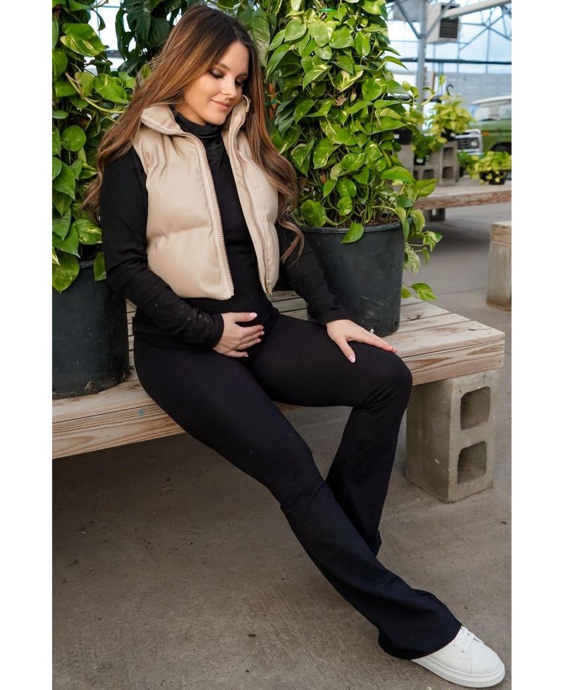 Women's Black Flared Leggings
