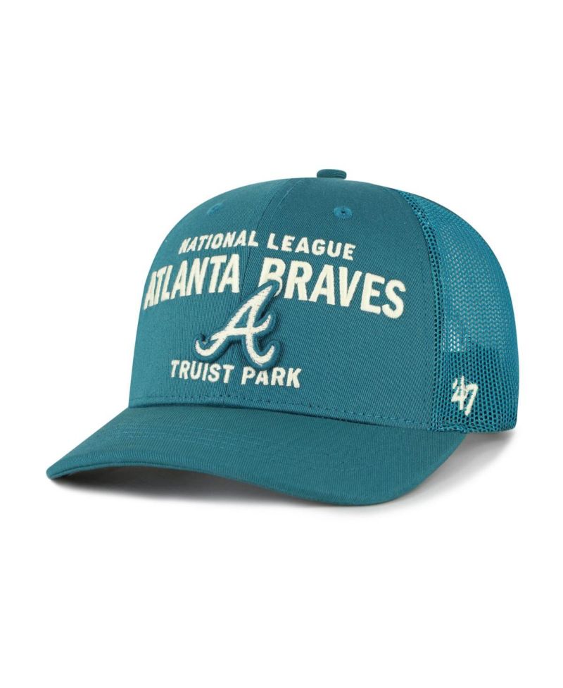 Men's Teal Atlanta Braves Contemporary Hitch Adjustable Trucker Hat