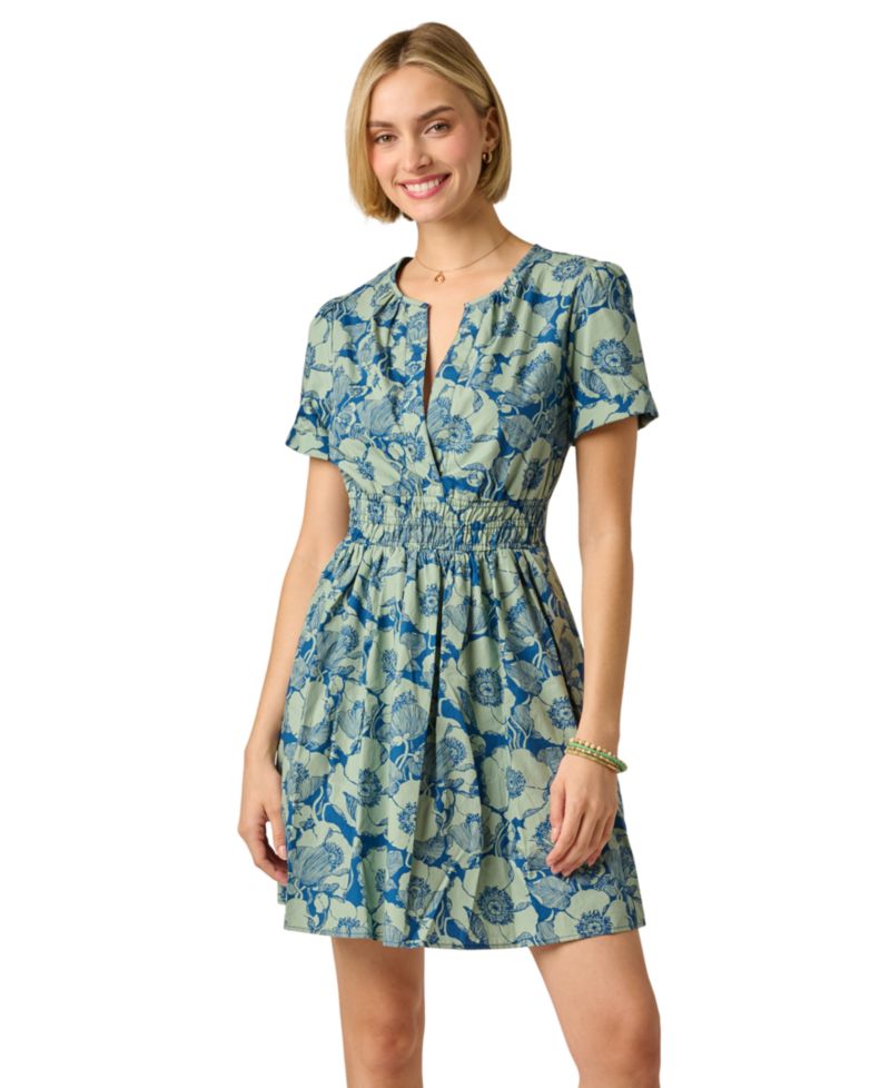 Women's Split V-Neck Dress