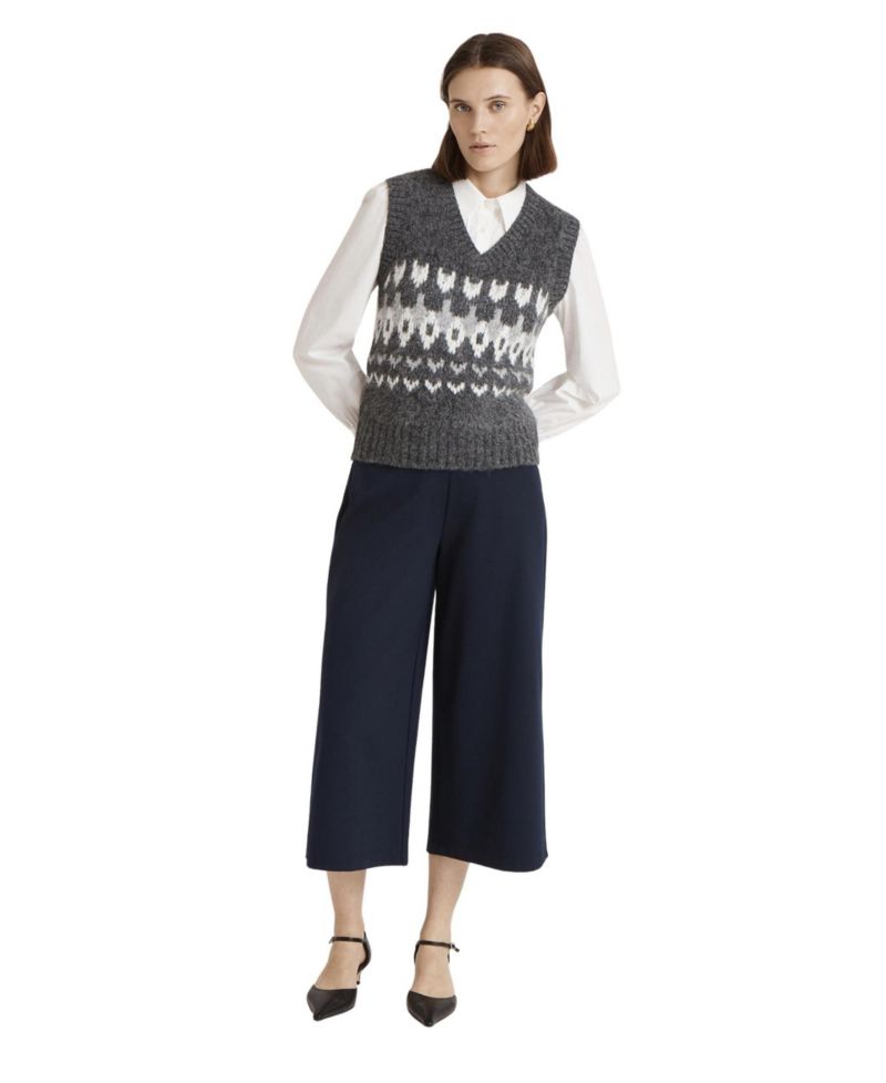 Women's Courtney Fair Isle V-Neck Sleeveless Sweater Vest