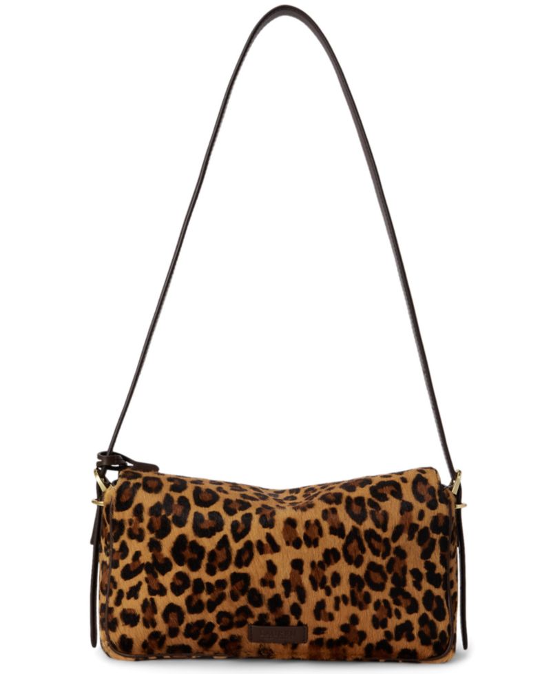Farrah Leopard Print Small Shoulder Bag