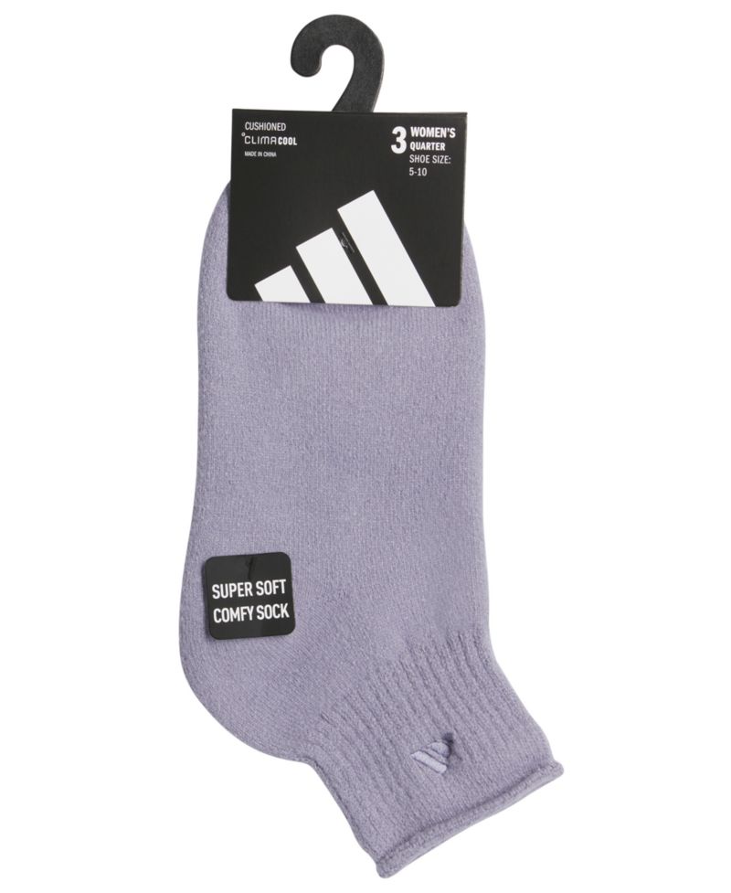 Women's Cushioned Comfort 3.0 Quarter Socks, 3-Pack