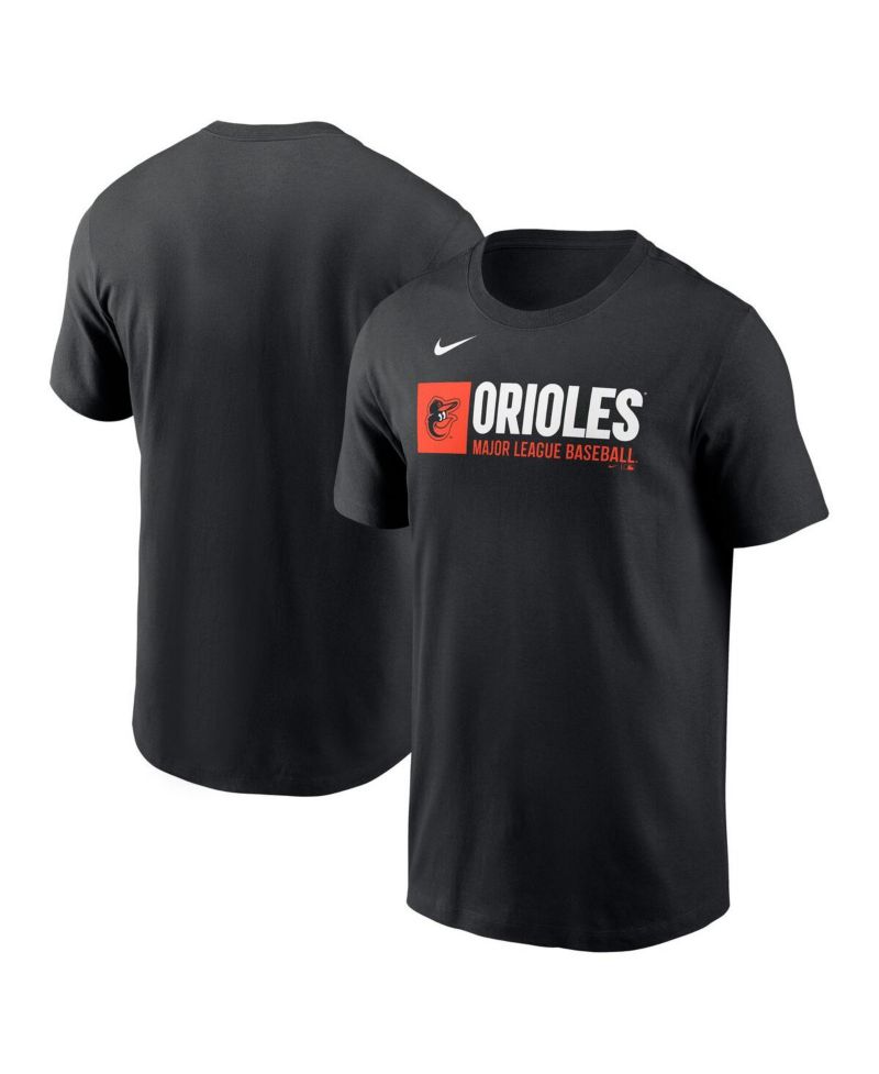 Men's Black Baltimore Orioles Team Block T-Shirt