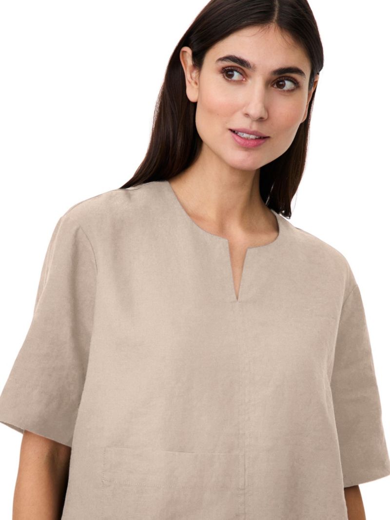 Women's Madolorea Linen Short Sleeve Tunic Top