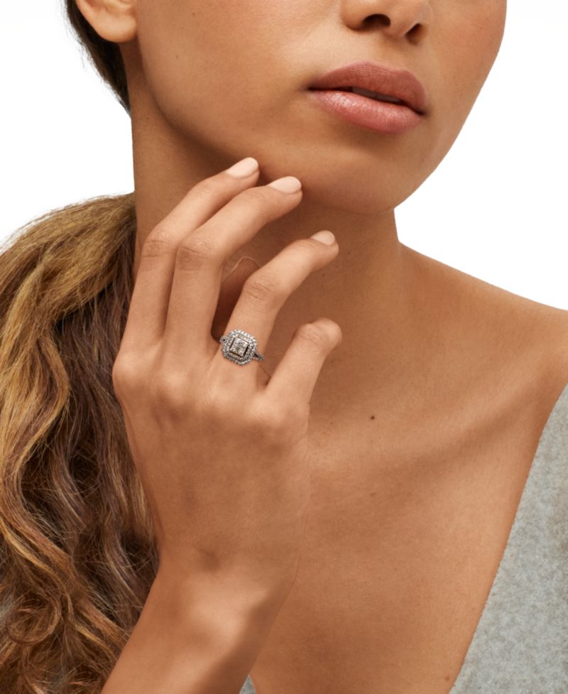 Macy's Diamond Engagement Ring (1 ct. t.w.) in 10k White Gold