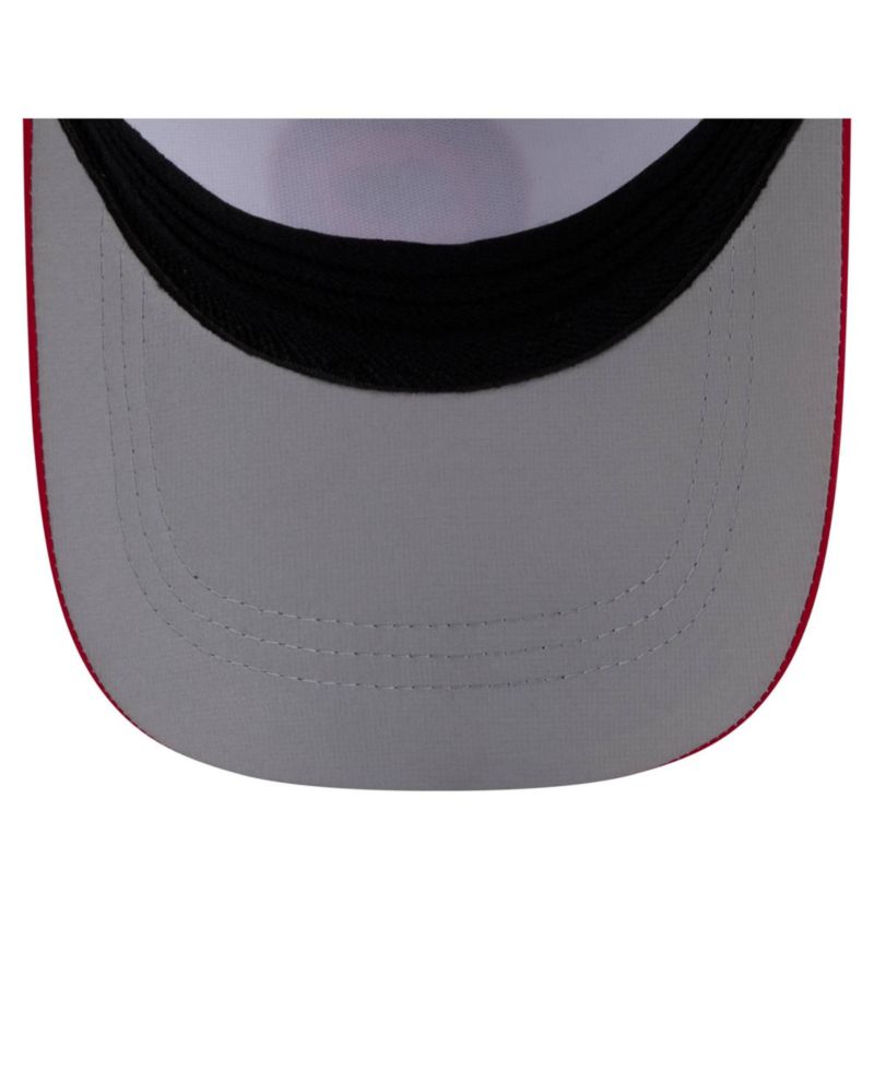 Men's White/Red Kansas City Chiefs Patch 39THIRTY A-Frame M-Crown Perforated Flex Hat
