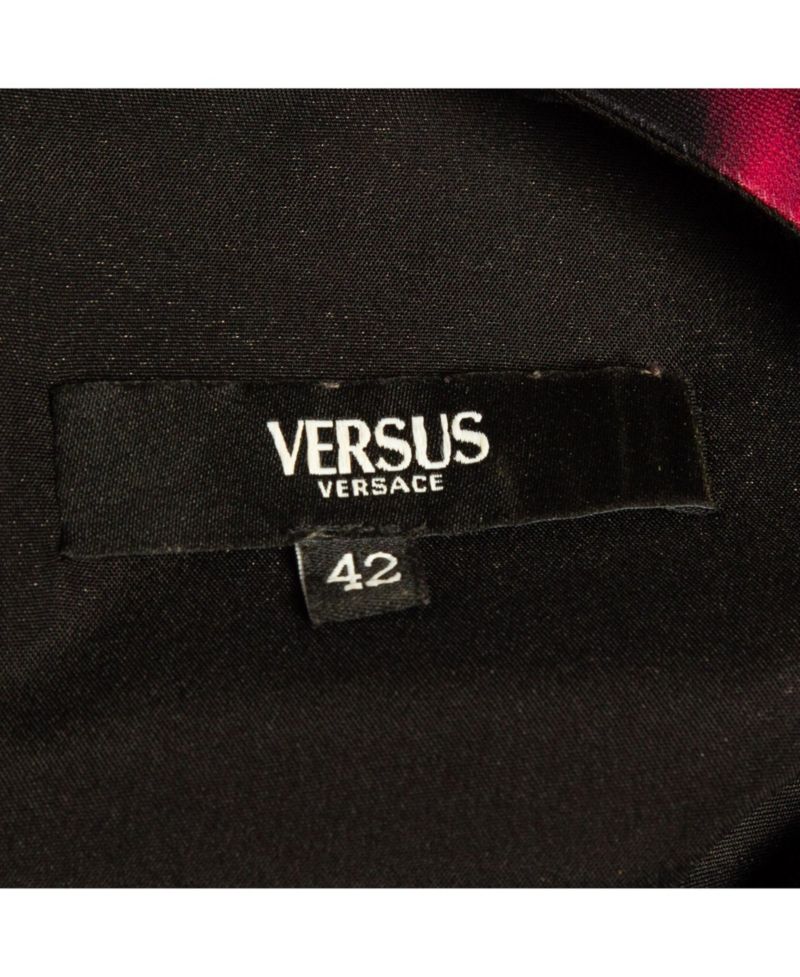 Women's Pre-Owned Versus Versace Pink Animal Print Zip Detail Mini Dress