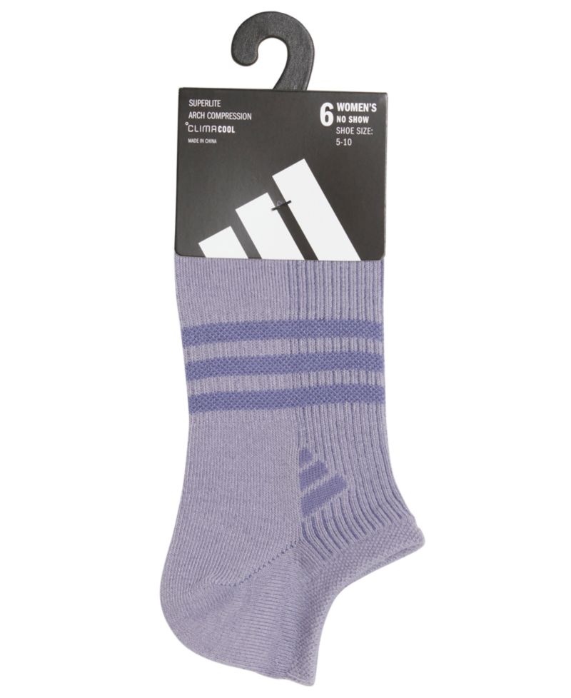Women's Athletic Superlite No Show Socks, 6-Pack