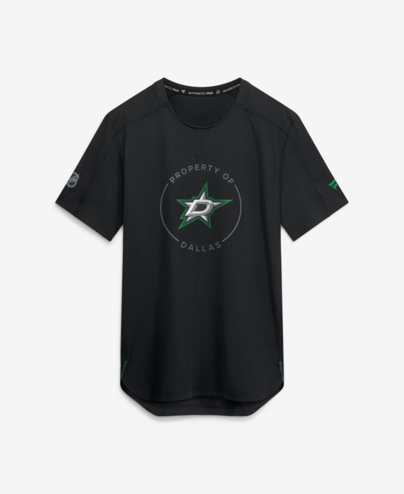 Men's Black Dallas Stars Authentic Pro Train Performance T-Shirt