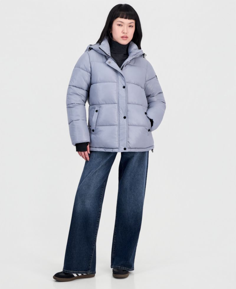 Women's Hooded Short Quilted Puffer Coat