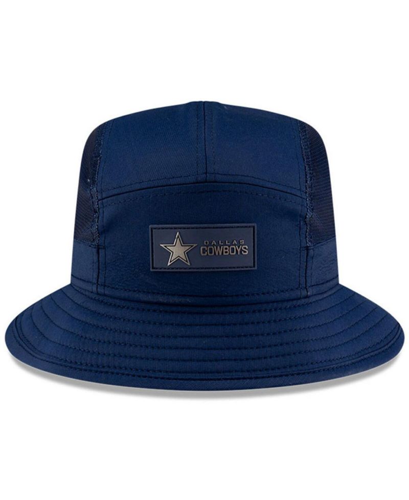 Men's Navy Dallas Cowboys 2025 Sideline Bucket Hat