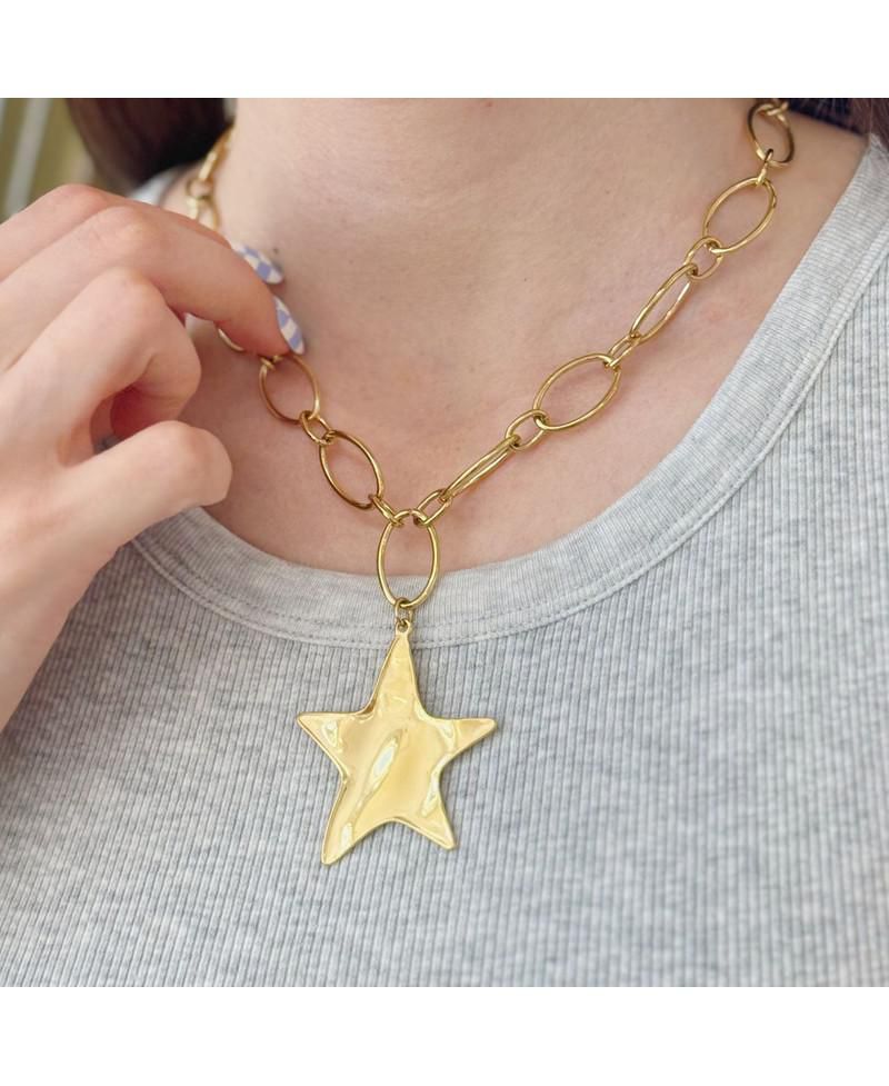 Chunky Star Pendant Necklace