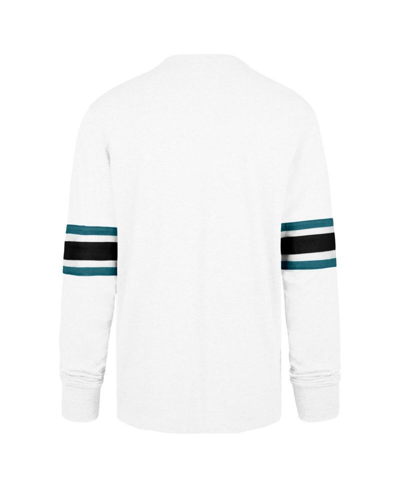 Men's White Jacksonville Jaguars Gridiron Premier Brex Long Sleeve T-Shirt