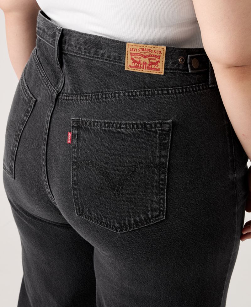 Women's Cinch-Waist Lightweight Baggy Jeans