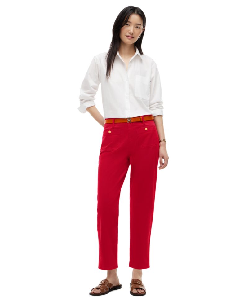 Women's Twill Patch Pocket Chinos Pants