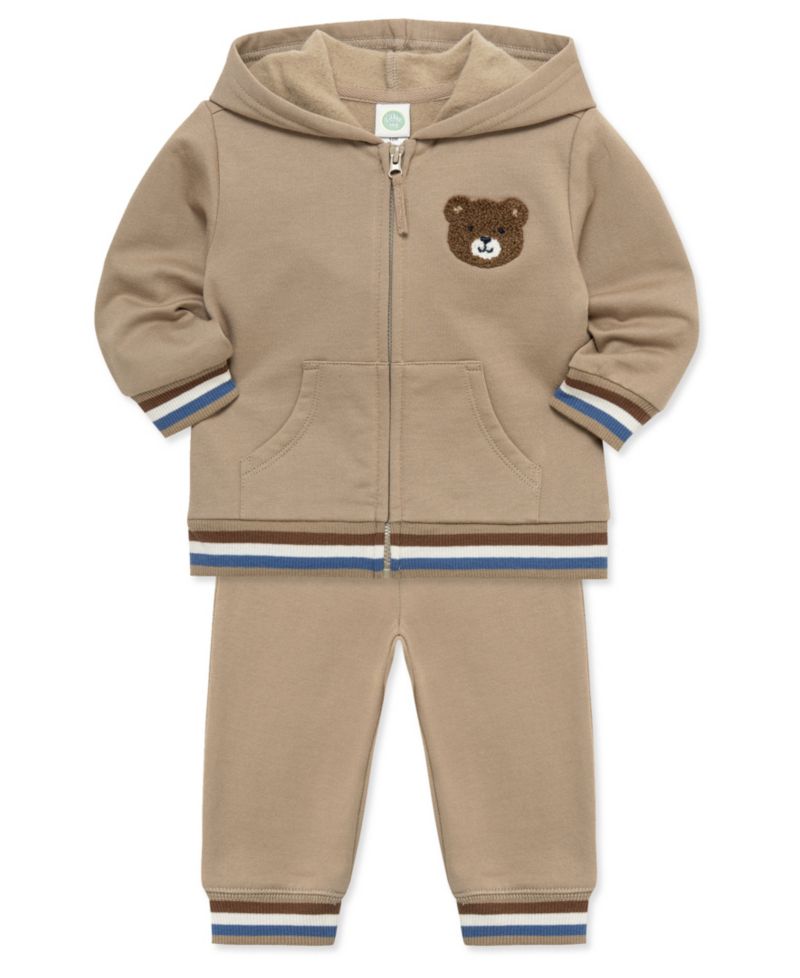 Baby Boys' Bear Zip-Up Hoodie and Jogger Pants, 2-Piece Set