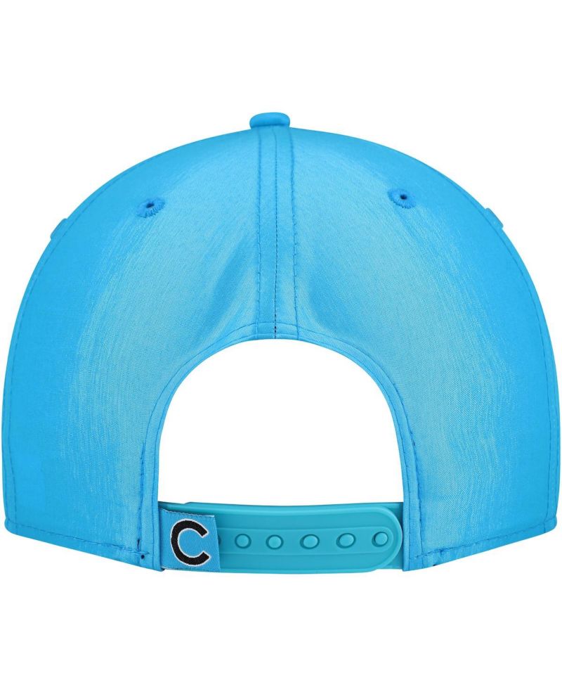Men's Blue Chicago Cubs Neon Golfer Snapback Hat